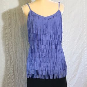 Lavender fringe top